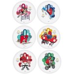 Ensemble de 6 assiettes pour enfant - mascotte jeux olympiques 2024 Ensemble de 6 assiettes pour enfant - mascotte jeux olympiques 2024