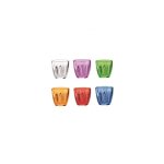 Set de six verres aqua multicolores guzzini