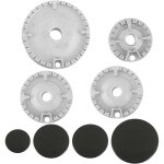 Ensemble 8 chapeaux cuisini�re � gaz pour four, plaque cuisson � gaz, couronne br�leur, capuchon flamme, ...