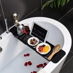 Ensemble d'accessoires de salle de bain, plateau de baignoire extensible, support de rangement antidrapant, ...