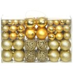 Ensemble de boules de no�l 100 pcs 3 / 4 / 6 cm dor� vidaxl