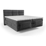 Ensemble complet boxspring tête de lit capitonnée + sommiers relaxation électrique + matelas + surmatelas ... Ensemble complet boxspring tête de lit capitonnée + sommiers relaxation électrique + matelas + surmatelas ...
