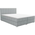Vente - unique - ensemble complet boxspring tête de lit + sommier + matelas + surmatelas - 140 x 200 ... Vente - unique - ensemble complet boxspring tête de lit + sommier + matelas + surmatelas - 140 x 200 ...