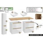 Otitec - ensemble complet de salle de bain - meubles - armoires - cube - vasque � poser avec siphons ...