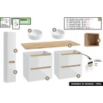 Otitec - ensemble complet de salle de bain - meubles - armoires - cube - vasque � poser avec siphons ...