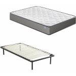 Ensemble compos�:matelas a memoire de forme en mousse et ressorts 90x190x20 cm + sommier � lattes sur ...