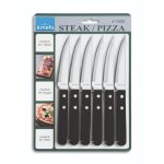 Ensemble de couteaux  pizza / steak amefa 6 pices noir