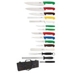 Ensemble de couteaux professionnel - 15 pi�ces - hygiplas