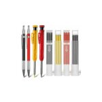 Ensemble de crayons de charpentier marqueur de trou profond avec 40 mines, 4 crayons mécaniques avec ... Ensemble de crayons de charpentier marqueur de trou profond avec 40 mines, 4 crayons mécaniques avec ...