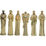 Ensemble de cr�che couleur cr�me 37, 5 cm