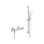 Grohtherm 500 mitigeur thermostatique douche 1 / 2 - ensemble de douche mitigeur grohtherm 500 + barre ...
