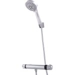 Greenice - ensemble de douche en laiton / zinc - abs, chrome, eau chaude - froide, deux poign�es [qli ...