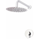 Greenice - ensemble de douche en laiton / zinc - acier inoxydable - abs, chrome, eau chaude - froide, ...