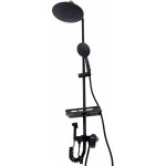 Ensemble de douche en laiton / zinc - acier inoxydable - abs, noir, eau chaude - froide, levier unique ...