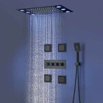 Esip - ensemble de douche , syst�me de douche thermostatique led 3 fonctions, ensemble de douche 360x500 ...