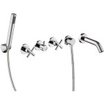 Ensemble encastr� paulgurkes pour baignoire avec robinet � deux poign�es