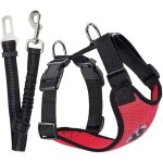 Ensemble de harnais et laisse de scurit de voiture, (s)multifonction tissu rglable respirant gilet ...