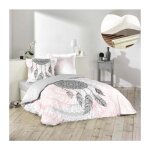 Ensemble housse de couette 220x240 cm namaste + drap housse 140x190 blanc