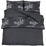 Ensemble de housse de couette noir 200x200 coton