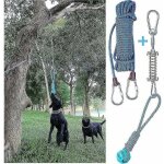Ensemble de jouets de barre à ressort pour chien exercice suspendu en plein air corde de coton jouet ... Ensemble de jouets de barre à ressort pour chien exercice suspendu en plein air corde de coton jouet ...