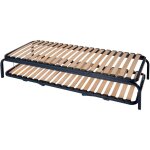 Sedac - ensemble lit gigogne - 70x190 - 20 lattes bois - made in france - gain de place