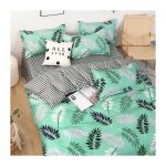 Ensemble de literie en coton quatre pi�ces, drap de lit imprim� sabl� housse de couette dortoir 1, 8 ...