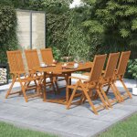 Ensemble � manger d'ext�rieur 7 pcs bois d'acacia solide