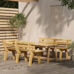 Ensemble à manger de jardin 3 pcs bois de pin imprégné vidaxl Ensemble à manger de jardin 3 pcs bois de pin imprégné vidaxl