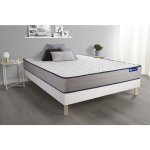 Actisom - ensemble matelas m�moire de forme actimemo form 140x190 cm 5zones de confort + sommier kit ...