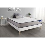 Actisom - ensemble matelas m�moire de forme actimemo form 160x200 cm 5zones de confort + sommier kit ...