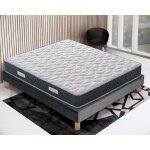 Ilovesleep - ensemble matelas mousse � m�moire de forme olympe + lit sommier tapissier d�co 140x200