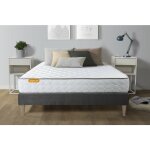 Ensemble matelas sommier memo 160 x 200 cm - couleur : gris