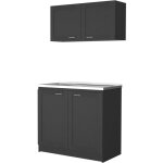 Tuhome concept - ensemble de meubles de cuisine avec lave - vaisselle et hotte aspirante zurich