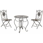 Ensemble de meubles de jardin romantique table de conception nostalgique et 2 chaises diffrentes couleurs ...