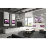 Meublorama - composition murale ramos ? coloris blanc brillant ? led multicolores, meuble tv xl, vitrines ... Meublorama - composition murale ramos ? coloris blanc brillant ? led multicolores, meuble tv xl, vitrines ...