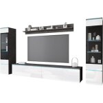 Ensemble de meubles de salon vera ii ? 2 vitrines 130cm ? meuble tv 180cm ? �clairage led ? couleur matera ...