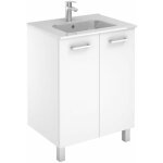 Royo - ensemble meuble saphir slim (70 cm) avec portes - mod�le en 2 portes - 1 vasque - lg 70 cm - finition ...