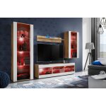 Komodee - ensemble de meubles tivoli medio, wotan / blanc, largeur 245cm x hauteur 159cm x profondeur ... Komodee - ensemble de meubles tivoli medio, wotan / blanc, largeur 245cm x hauteur 159cm x profondeur ...