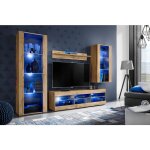Komodee - ensemble de meubles tivoli medio, wotan / wotan, largeur 245cm x hauteur 159cm x profondeur ...