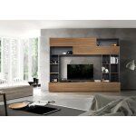 Azura home design - ensemble meuble tv georgio noyer 277 cm