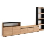 Skraut home - ensemble meuble tv, meuble salon complet, 310x186x35cm, pour les tv jusqu'� 65', salon ...