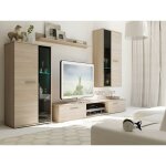 Azura home design - ensemble meuble tv salsa 159 cm en plusieurs couleurs - couleur: ch�ne - sans buffet ...