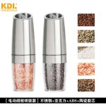 Ensemble de moulins � poivre et � sel �lectriques par gravit�, moulin � sel et � poivre, grossi�ret� ...