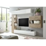 Dmora - ensemble mural de salon réversible, made in italy, meuble tv, ensemble de salon moderne, 295x30h197 ... Dmora - ensemble mural de salon réversible, made in italy, meuble tv, ensemble de salon moderne, 295x30h197 ...