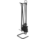 Ensemble d'outils de chemin�e en acier peint mod. 652 - salon