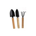Ensemble d'outils de jardin 3 pi�ces, r�teau � b�che et manche de pelle pour plantes en pot, outils de ...