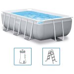 Intex - ensemble de piscine prism frame rectangulaire 300x175x80 cm