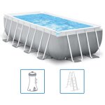 Intex - ensemble de piscine prism frame rectangulaire 400x200x100 cm