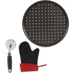 Ensemble à pizza : plaque ø 32 cm, couteau à pizza et gant Ensemble à pizza : plaque ø 32 cm, couteau à pizza et gant