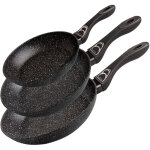 Ensemble de po�les � induction en marbre supr�me 3 pi�ces